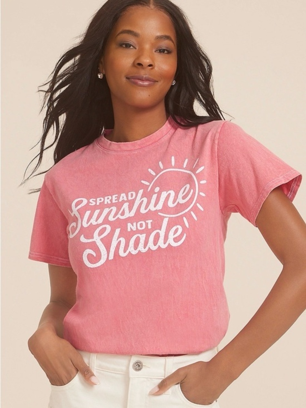 Maurices XXL spread Sunshine Relaxed fit tee